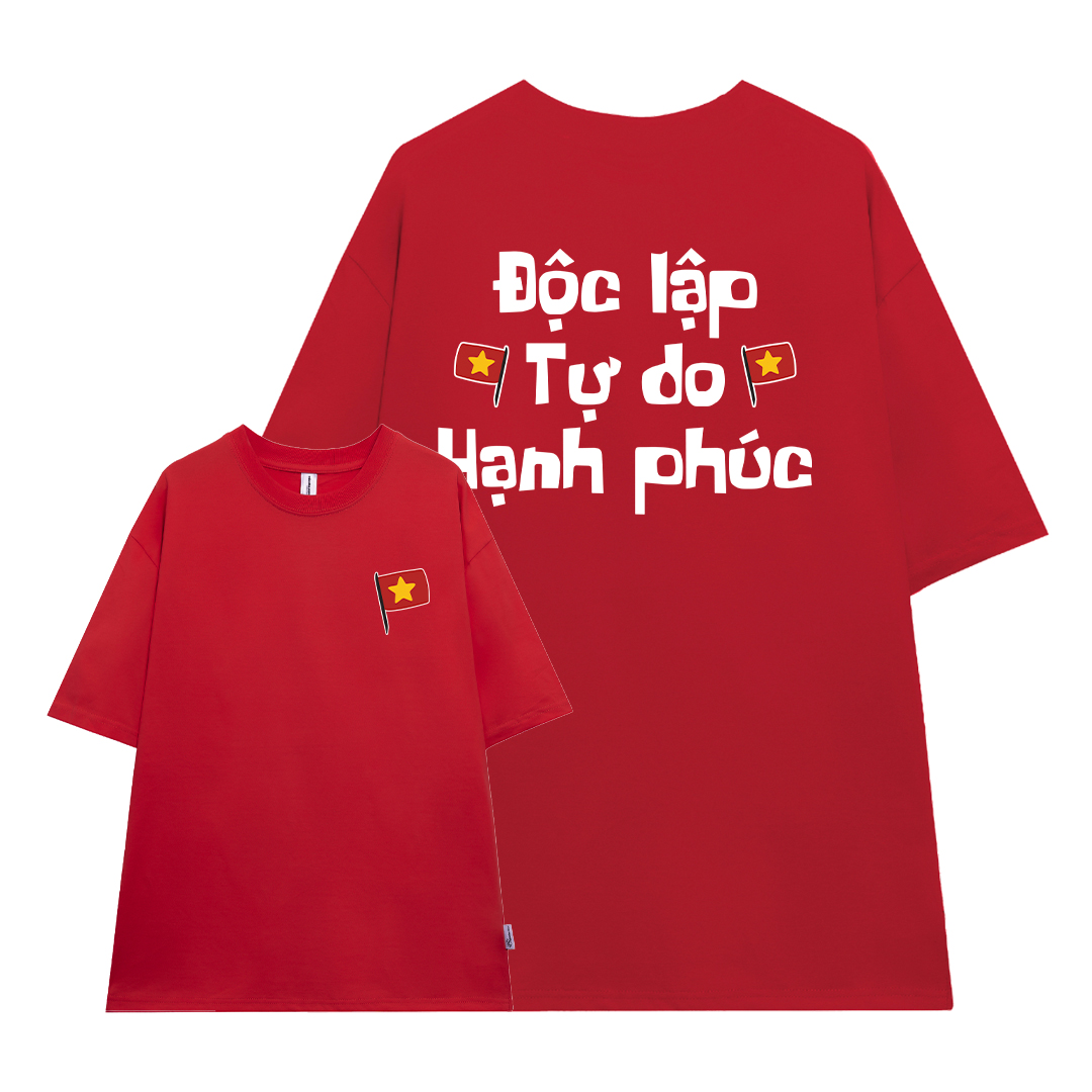 Áo thun Việt Nam tôi yêu form rộng 2120 Miucho cổ tròn vải cotton 4c 220gsm thoáng mát in mix_thumbnail_12