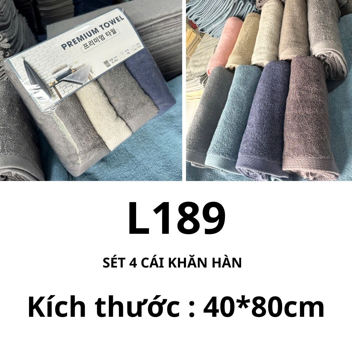 L189- Sét khăn hàn ( 4c)