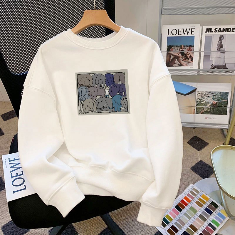 Áo sweater nữ in hình thời trang - Áo nỉ nữ thu đông dáng rộng - Loza G0081_thumbnail_2