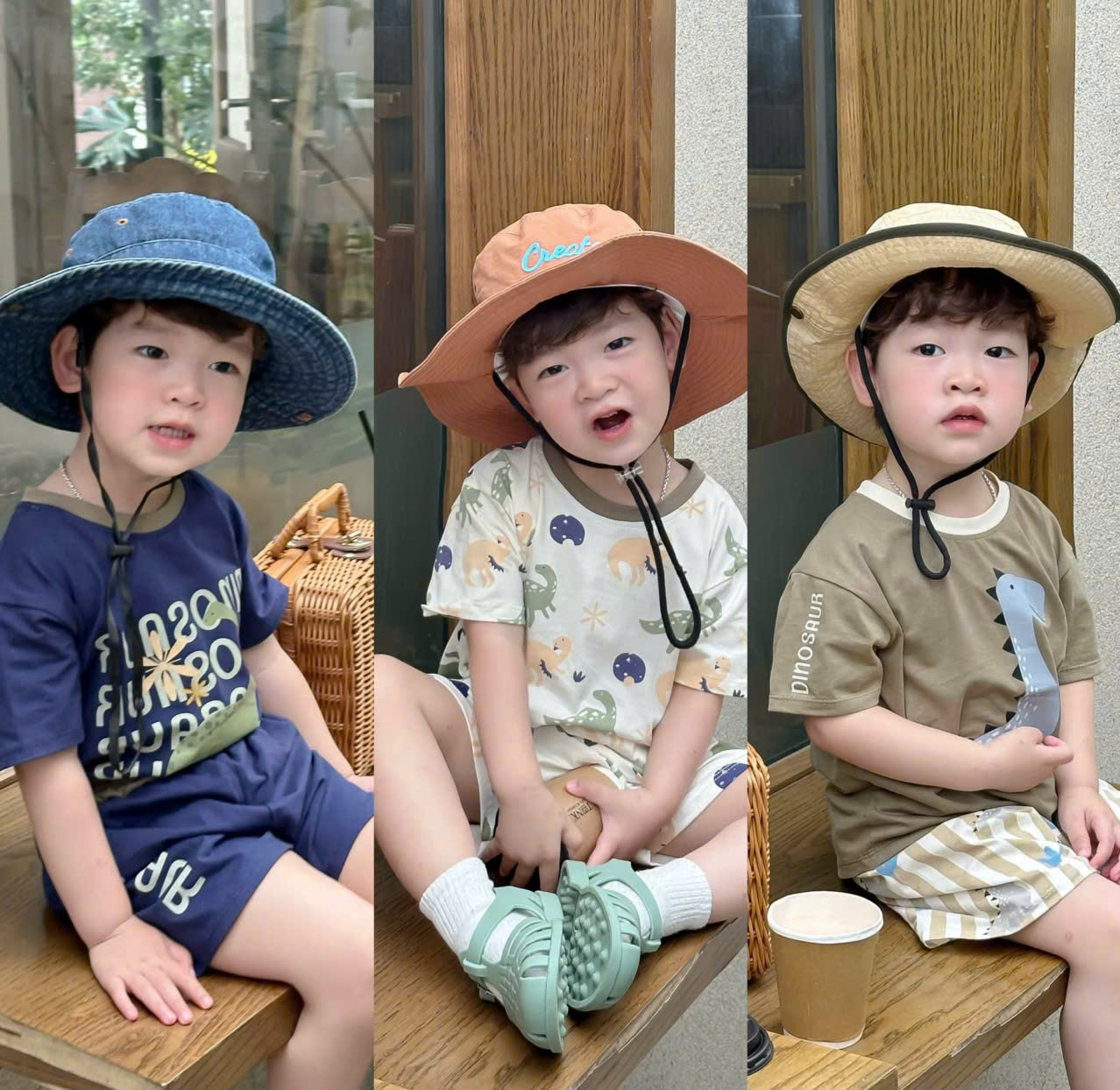 G86 SET 3 BỘ CỘC KHỦNG LONG CỔ DÀI - A100.346