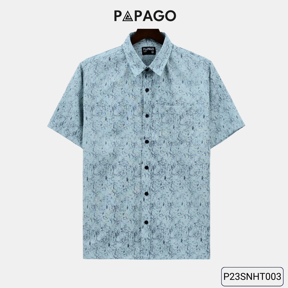 Áo sơ mi nam trung niên lai ngang PAPAGO vải xô đũi in họa tiết - P23SNHT003_thumbnail_12