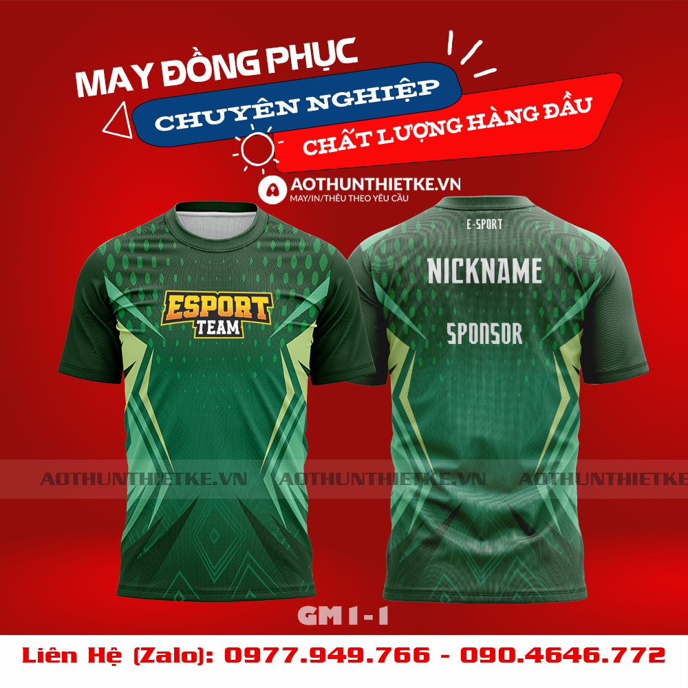 Mẫu Áo Game Thủ Esports Thiết Kế - TKGM105