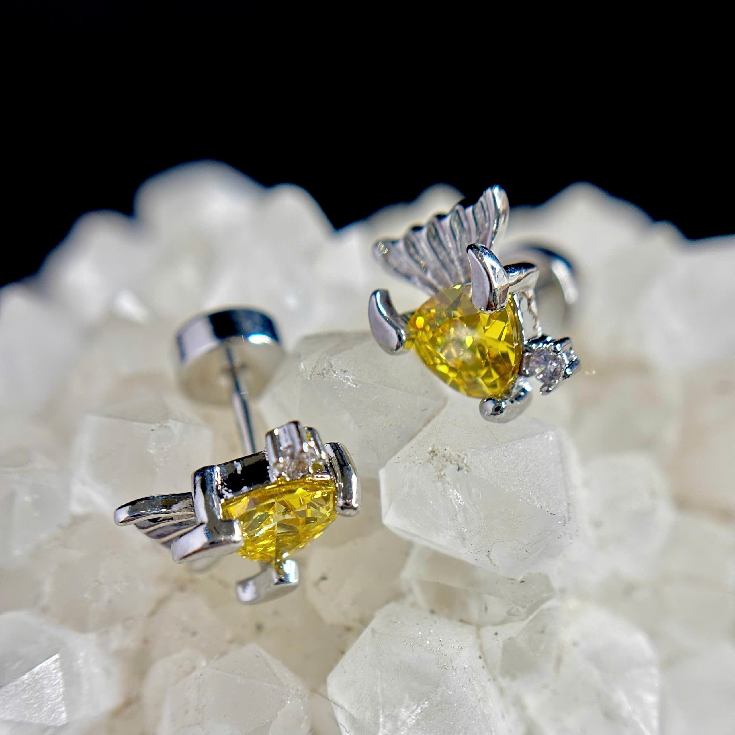 Khuyên kiểu cá đá vàng bi vặn_thumbnail_3