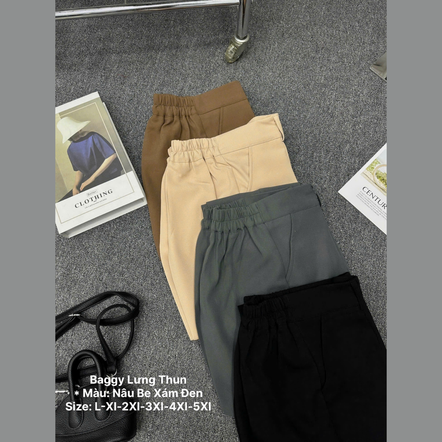 Quần tây baggy lưng thun bigsize QD024 dành cho nàng béo mập từ 55-95kg_thumbnail_7