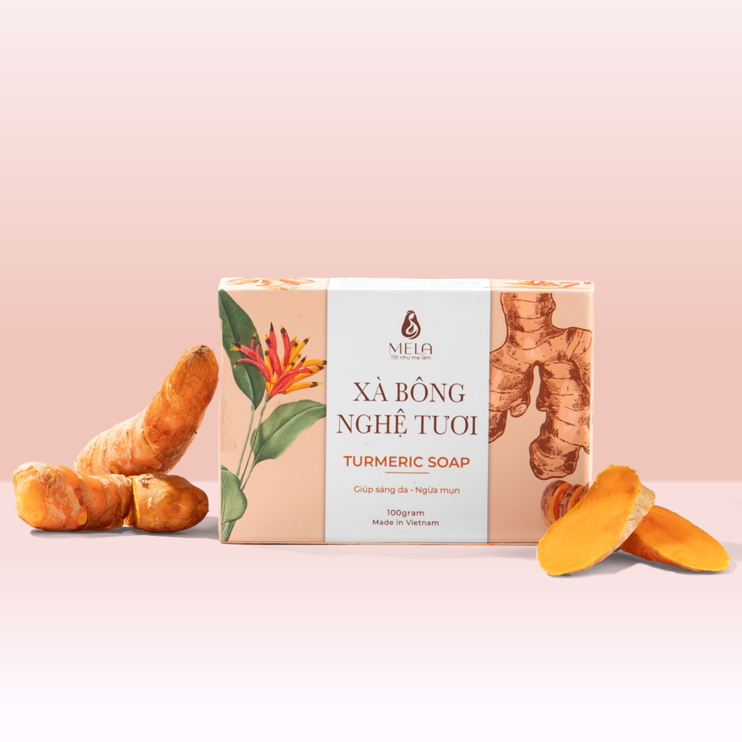 Xà bông Nghệ Tươi Mela