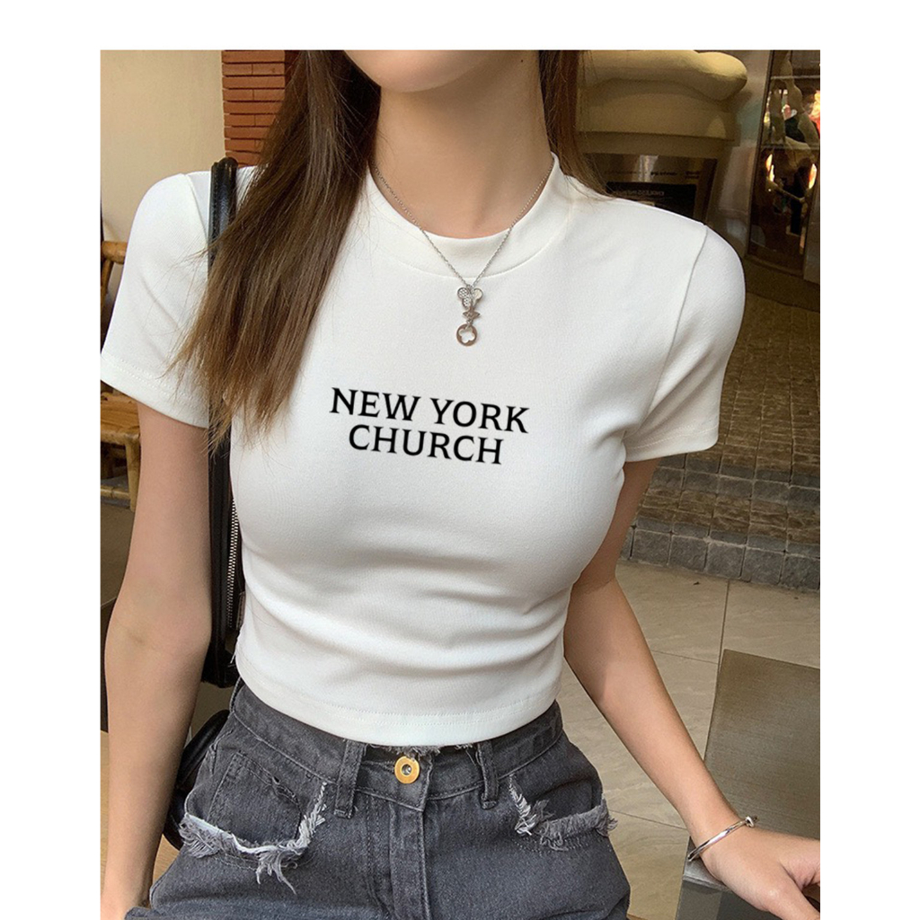 [Form Ôm] Áo croptop ôm nữ in chữ - Áo croptop kiểu thời trang LOZA G0072_thumbnail_0