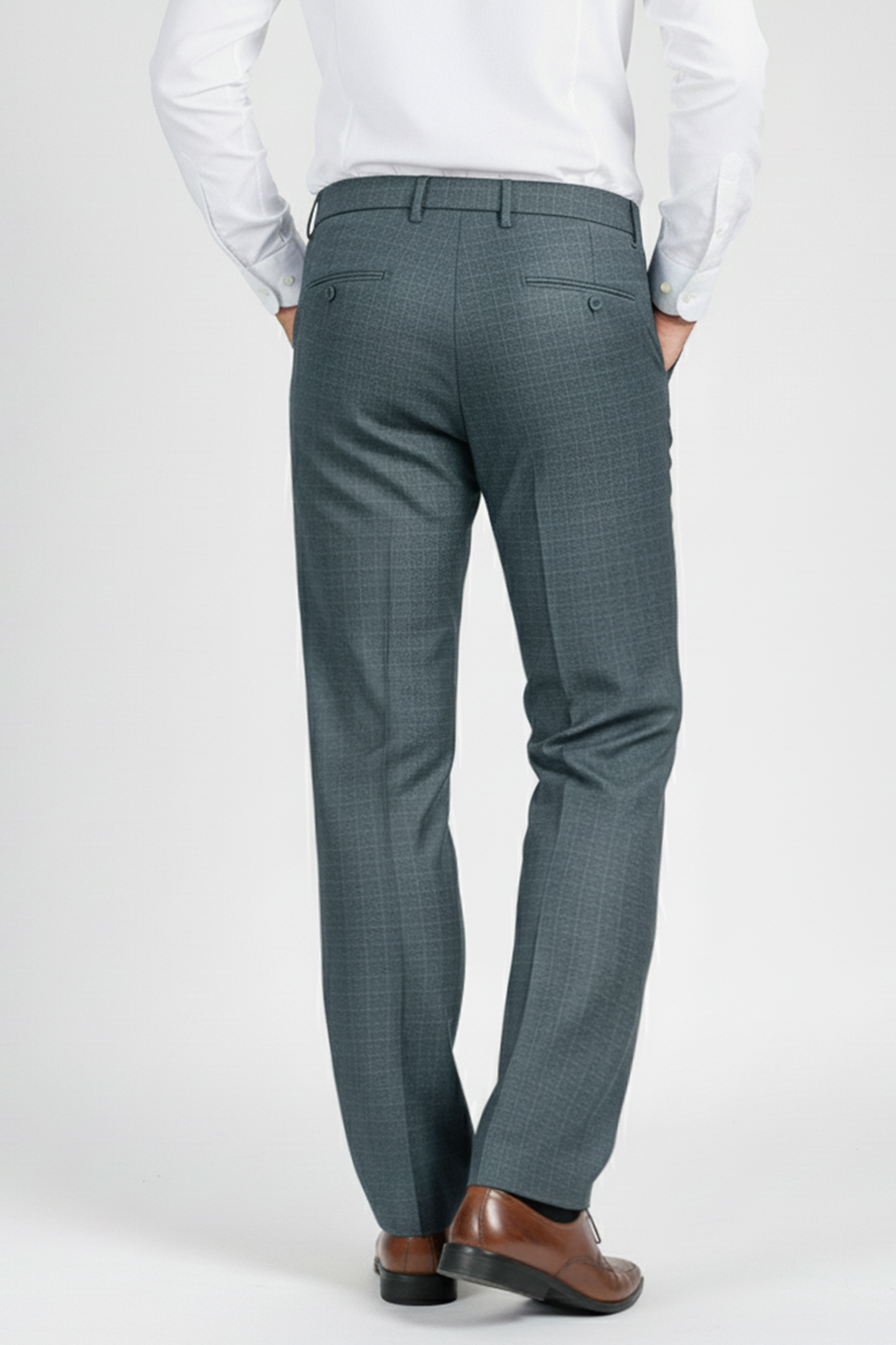 Quần Âu 0 Ly Cổ Điển Tweed Nam Trung Niên Dày Dặn Chống Nhăn_thumbnail_2