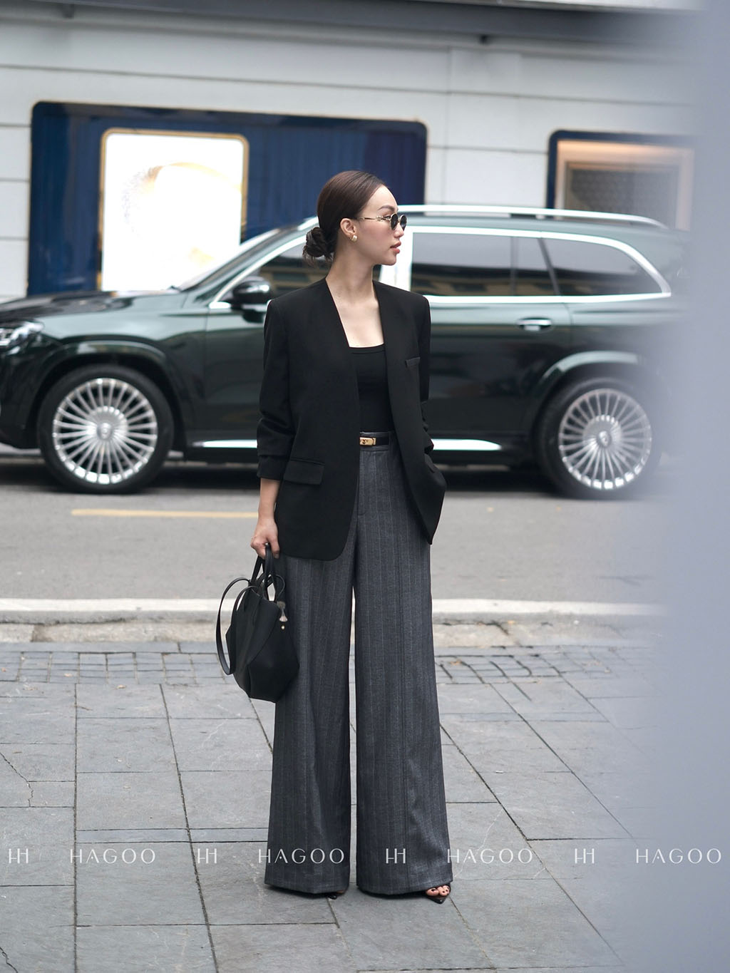 Quần suông kẻ sọc đỉa liền thân HAGOO_thumbnail_4