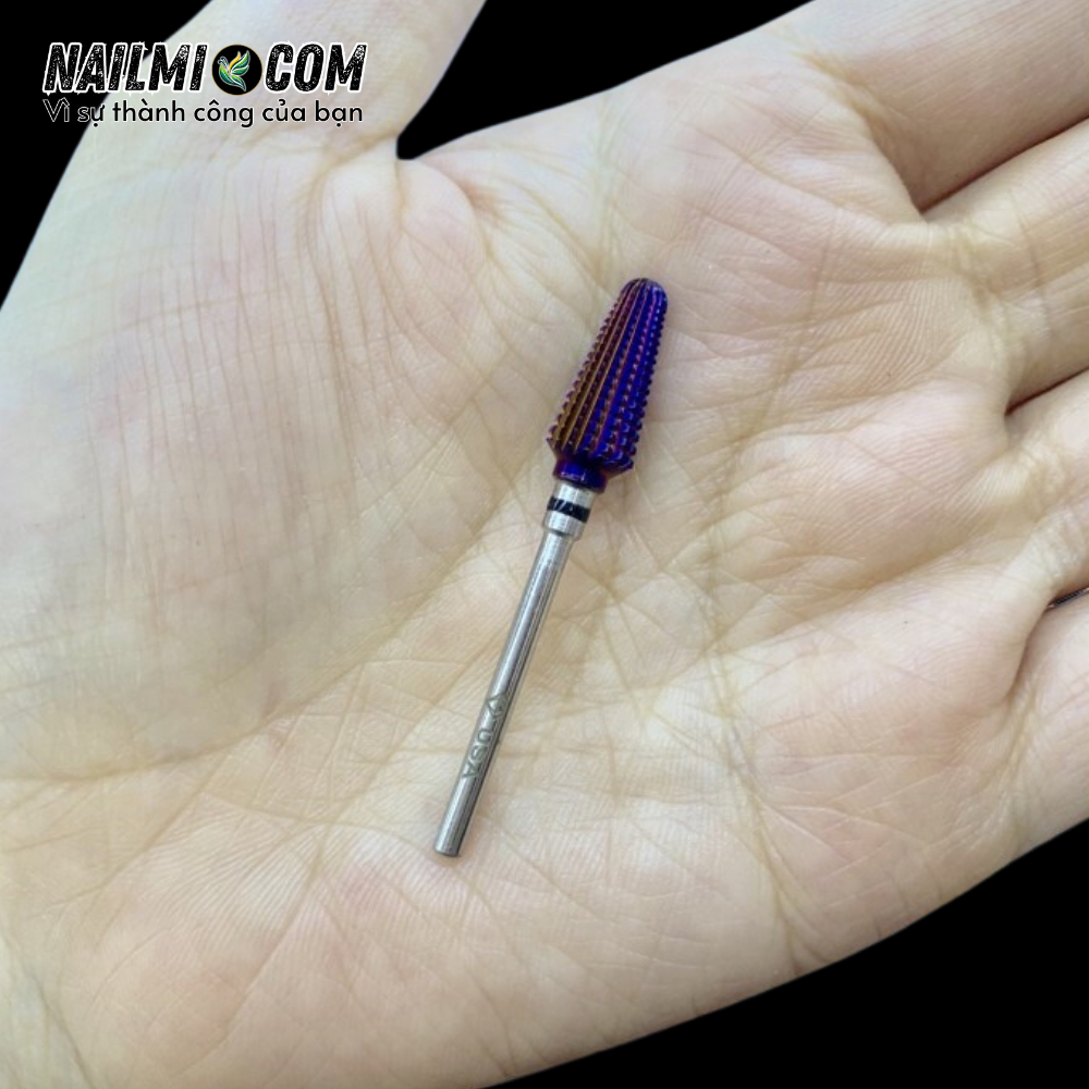 Đầu mài - đầu bo, hình thang - titan - màu tím - 3/32 Large Pink (4XC)_thumbnail_2