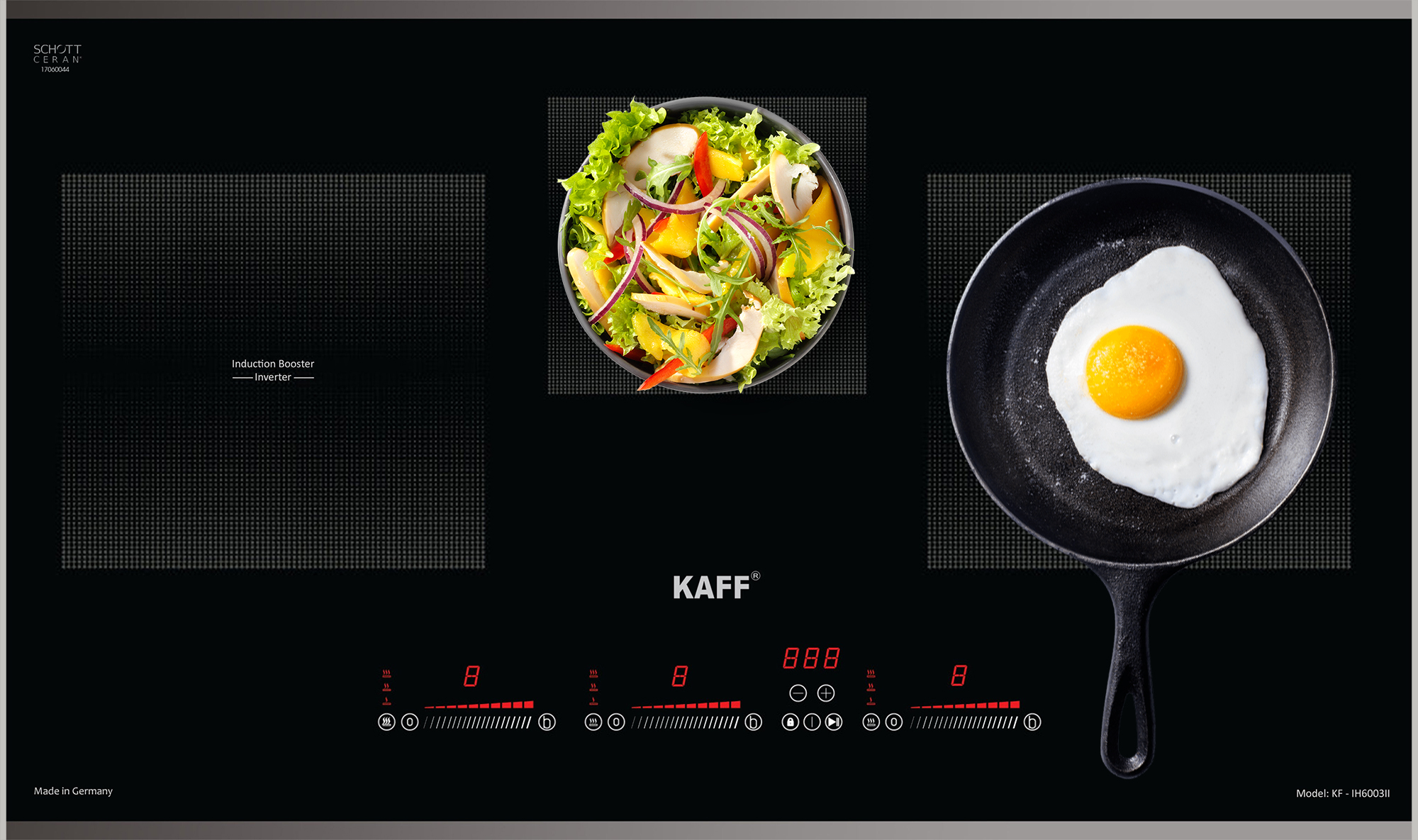 Bếp từ Kaff KF-IH6003II - An toàn tuyệt đối trong quá trình sử dụng.