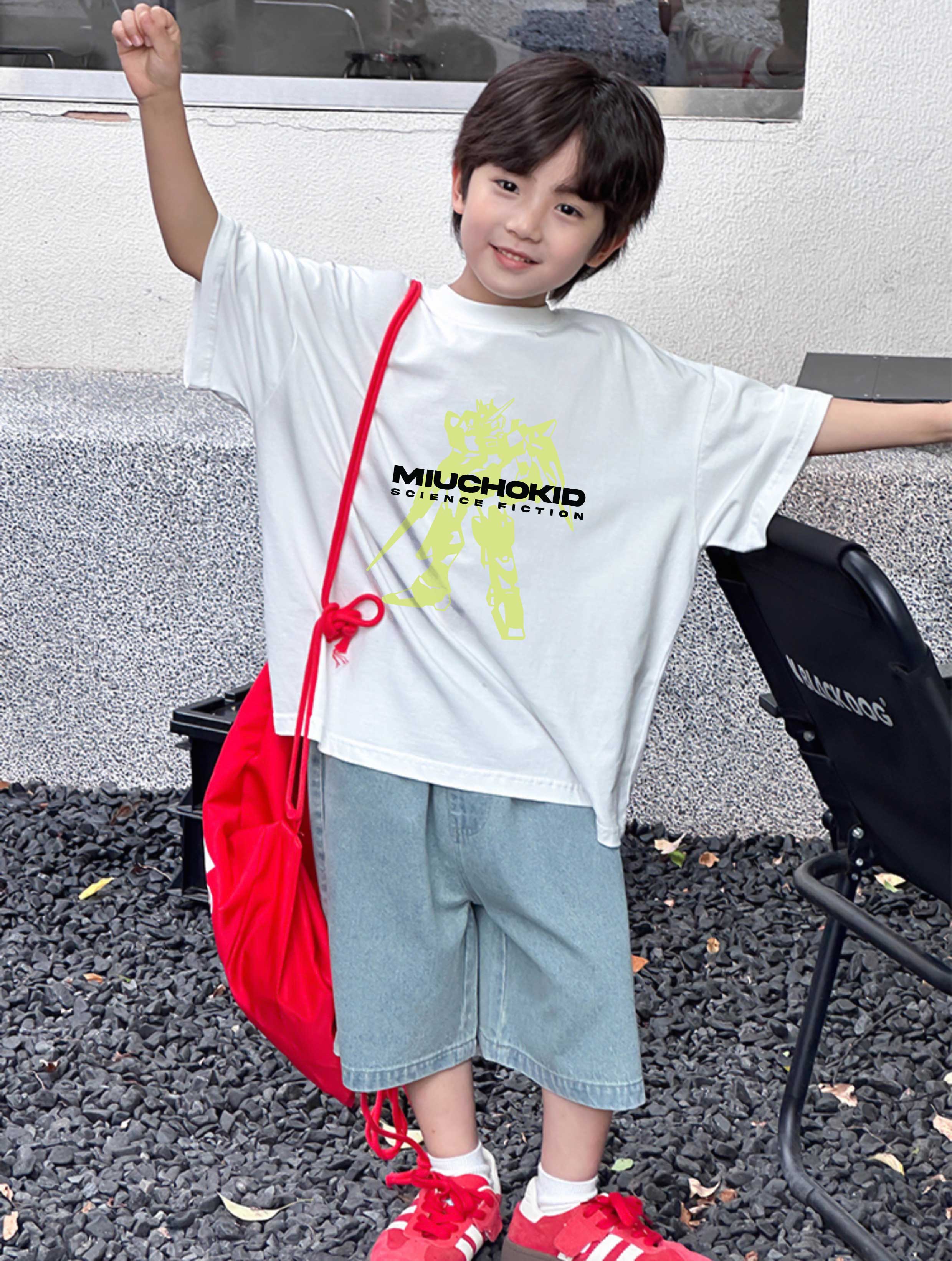 Áo thun bé trai form rộng đi chơi đi học AED2420 Miucho Kid vải cotton thoáng mát in mix_thumbnail_5