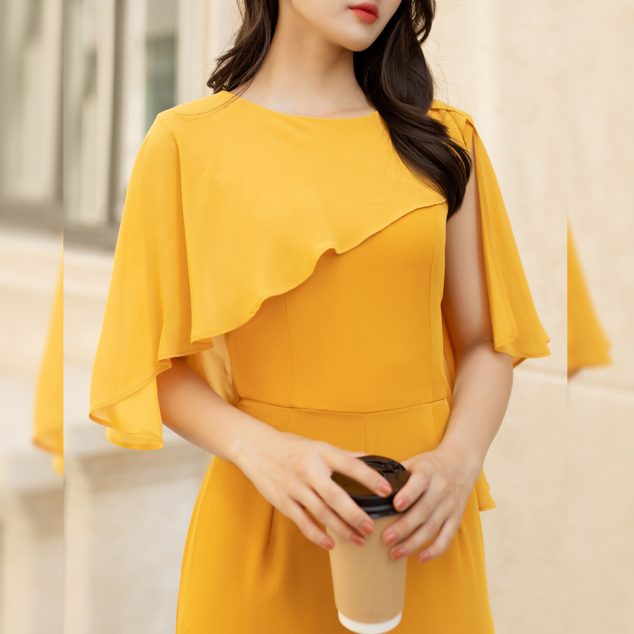 Jumpsuit dài cổ tròn phối tay sang trọng_thumbnail_2