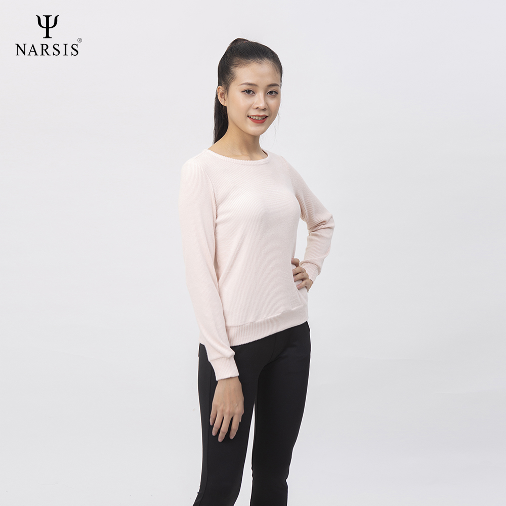 ÁO THU ĐÔNG NỮ L0051 NARSIS VẢI LEN COTTON ẤM ÁP, THOÁNG MÁT, GIỮ ẤM TỐT, MỀM MẠI_thumbnail_1