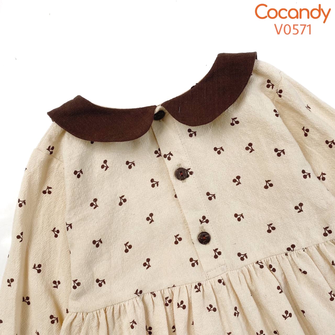 Váy dài BE cherry phối cổ NÂU_thumbnail_1