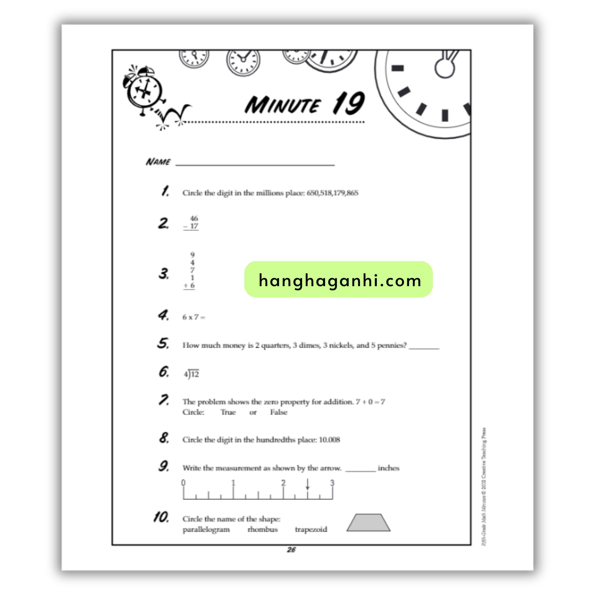 Math Minutes Grade 5- Sách Toán Tiếng Anh cho bé lớp 5_thumbnail_6
