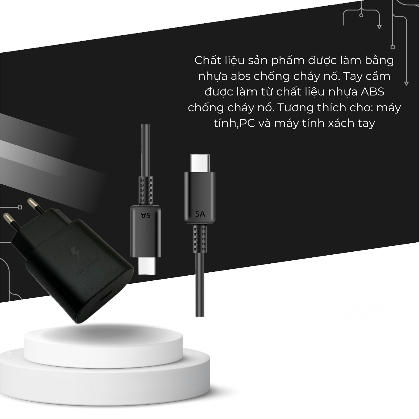 Bộ sạc nhanh dành cho SS 25W bảo hành 12 tháng_thumbnail_2