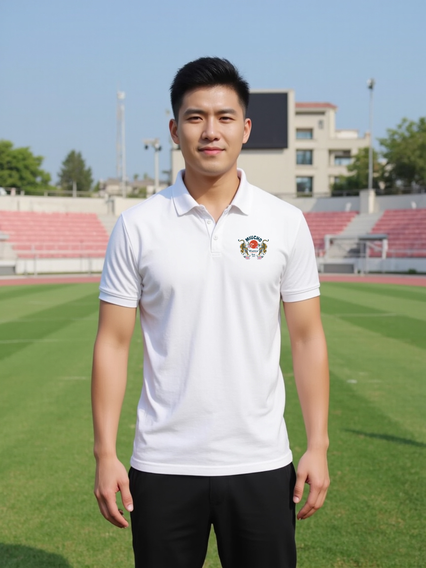 Áo polo nam form vừa 1910 Miucho Iconic vải cá sấu đứng form thoáng mát in mix_thumbnail_6