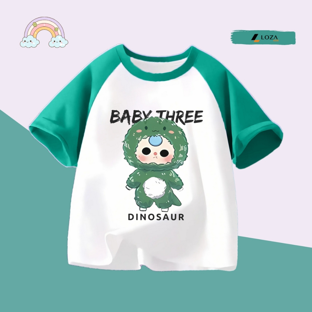 Áo thun bé gái in hình Baby three nhiều mẫu - Loza Kids BT002_thumbnail_2