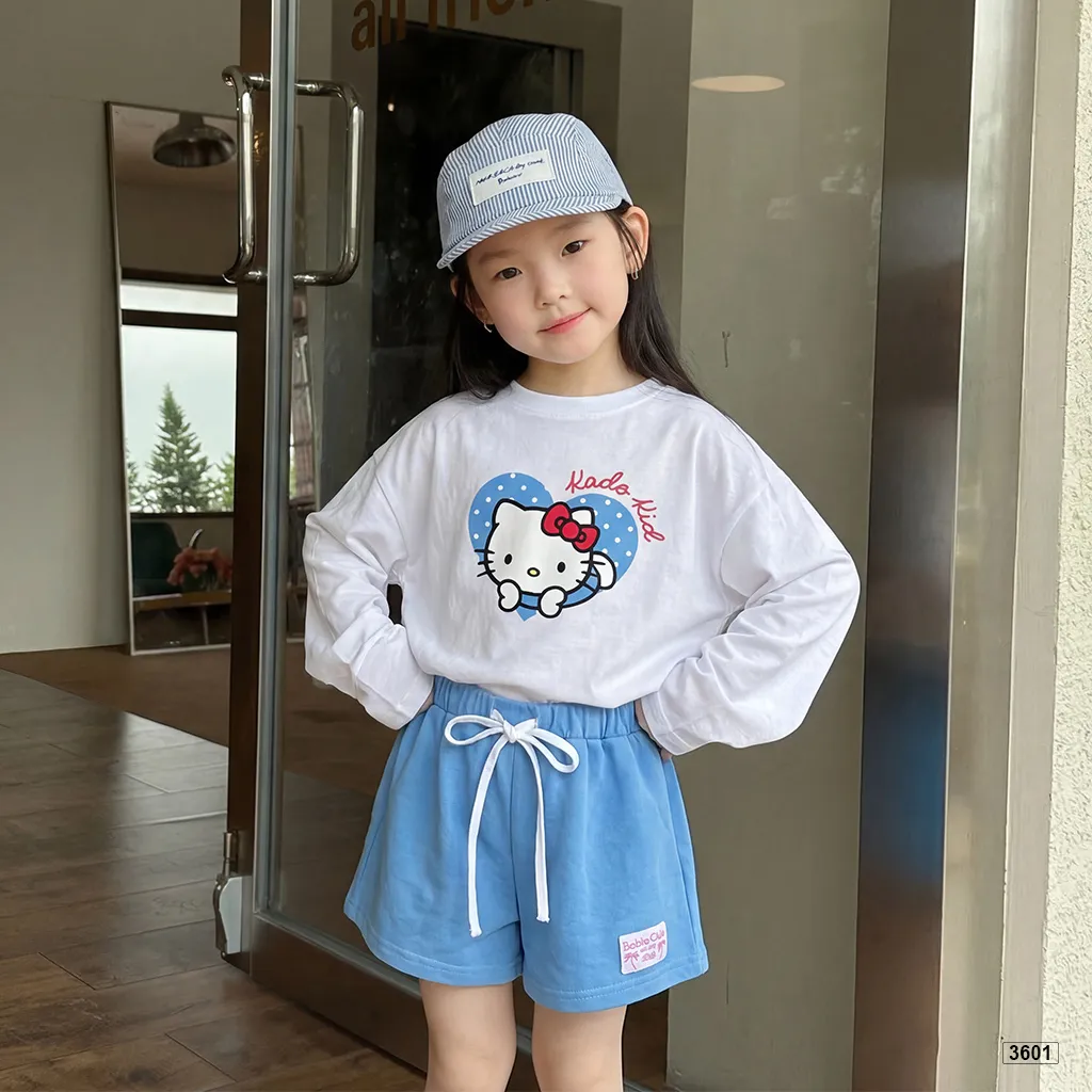 Áo thun bé gái tay dài Kittie Kado Kid 3601_thumbnail_2