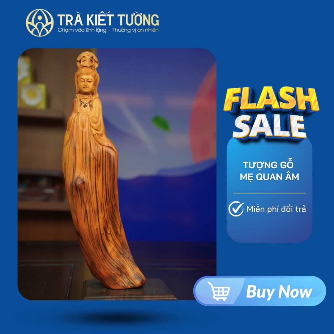 TƯỢNG GỖ MẸ QUAN ÂM GỖ NHAI BÁCH