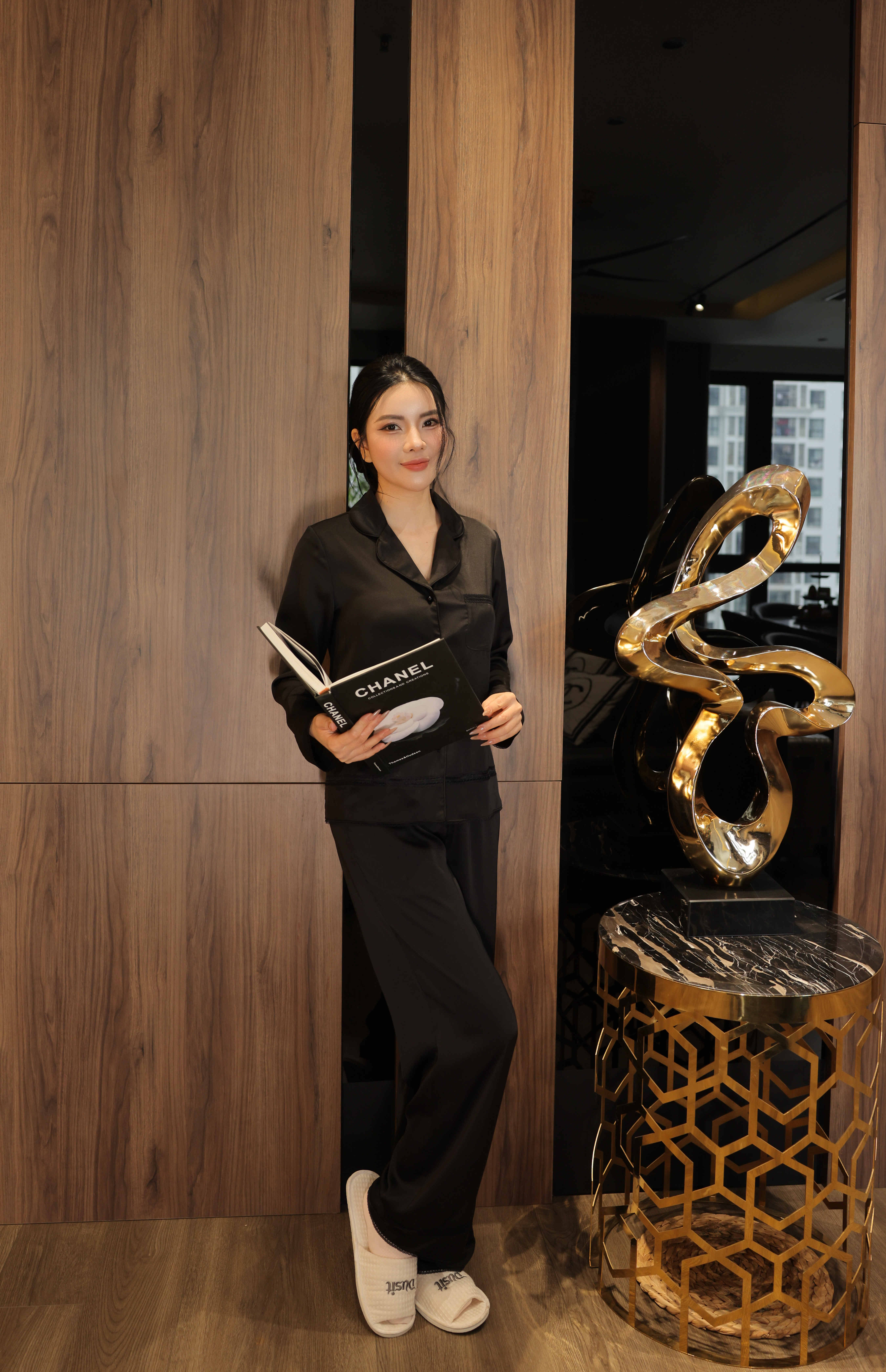 Bộ Lụa Áo Dài Tay, Quần Dài BN649_thumbnail_5