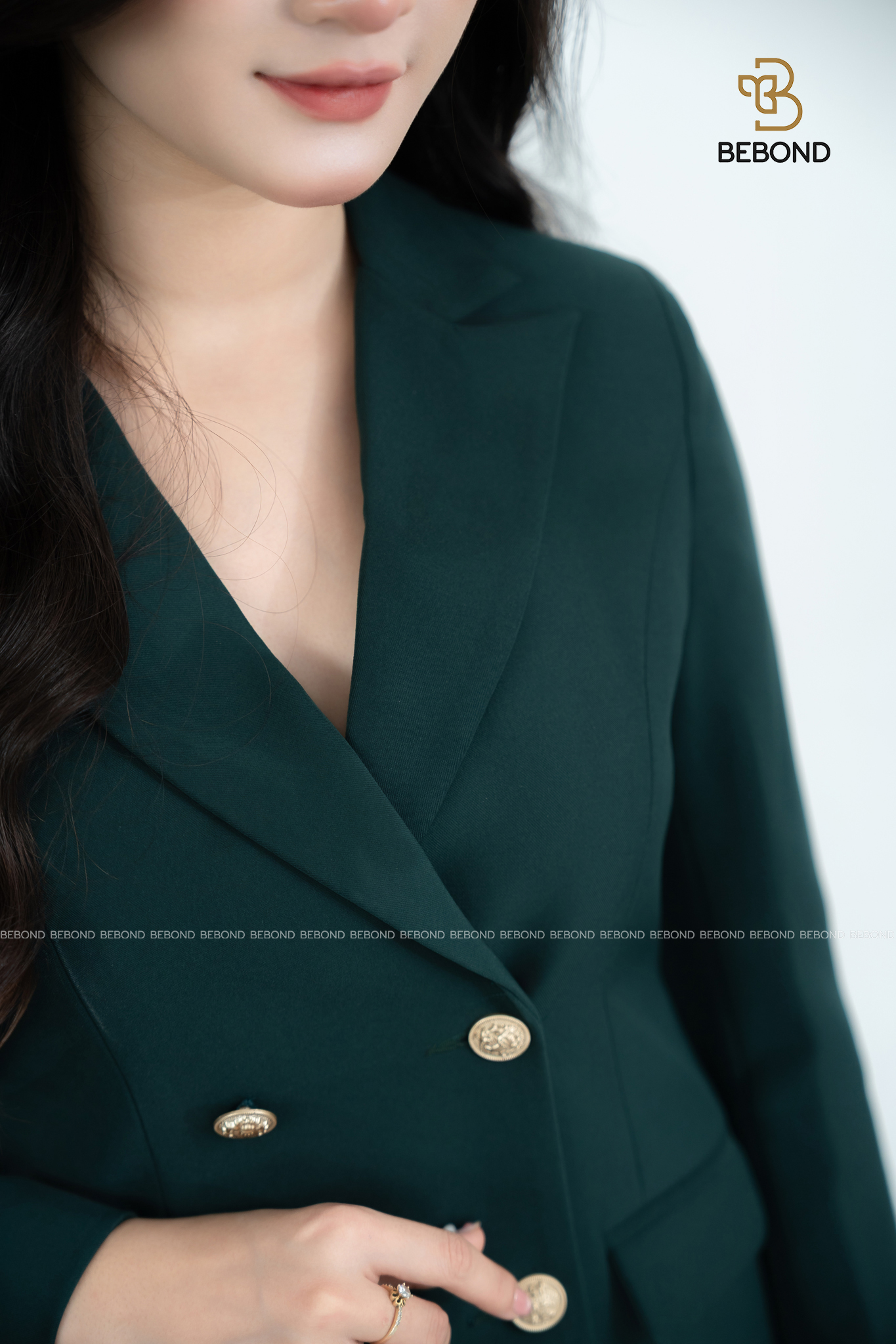 Set vest dài tay ANSEL màu XANH RÊU_thumbnail_6