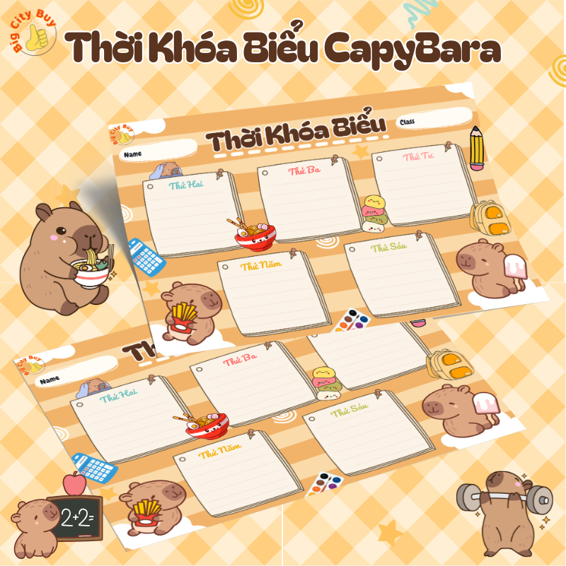 Thời Khóa Biểu Loopy, Capybara, Spider Man, Iron Man Siêu Đẹp Cho Bé_thumbnail_3