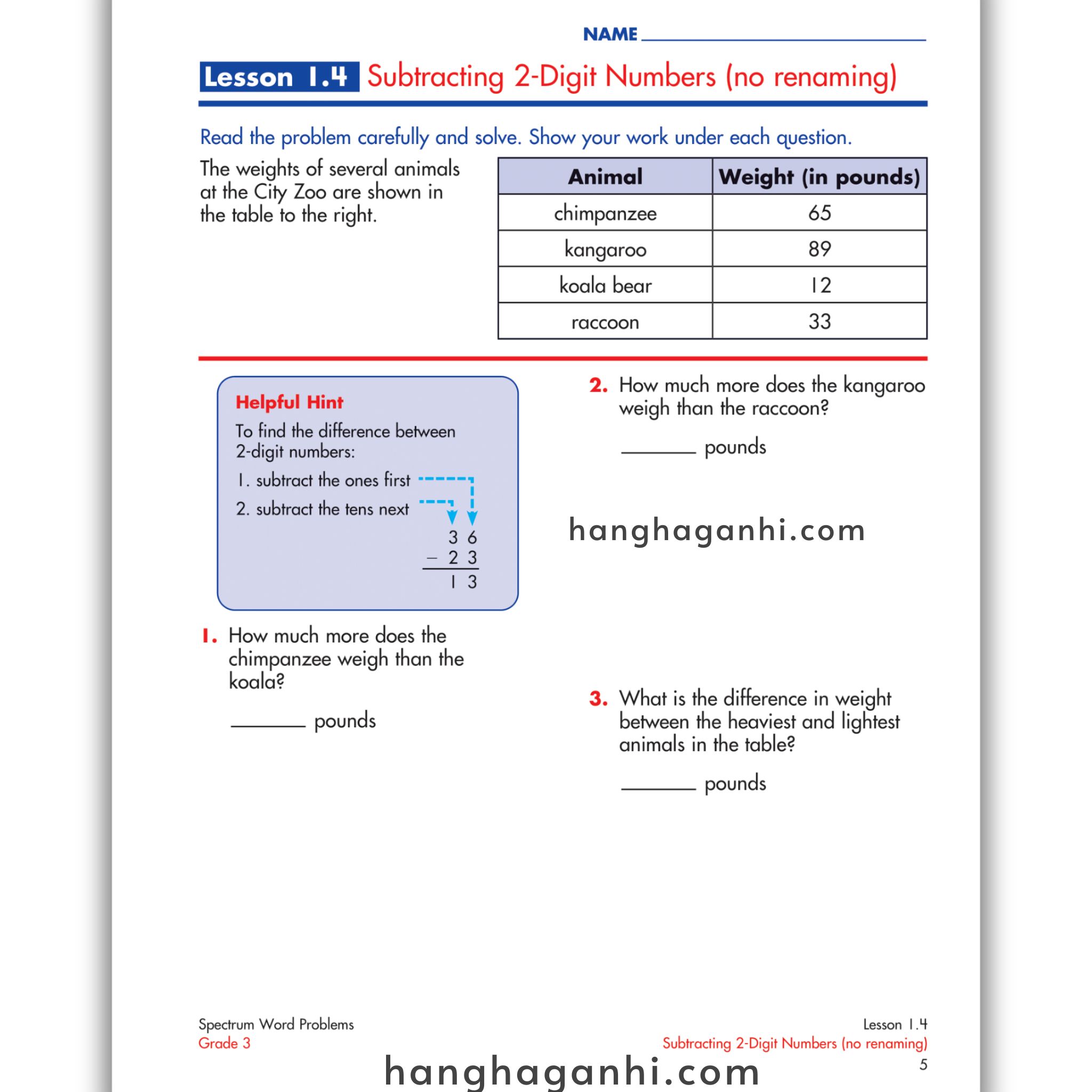 Sách Spectrum Word Problems Workbook Grade 3_thumbnail_15