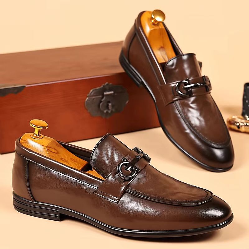 ELG49 - GIÀY NAM CÔNG SỞ DA BÒ CAO CẤP DÀNH CHO NAM