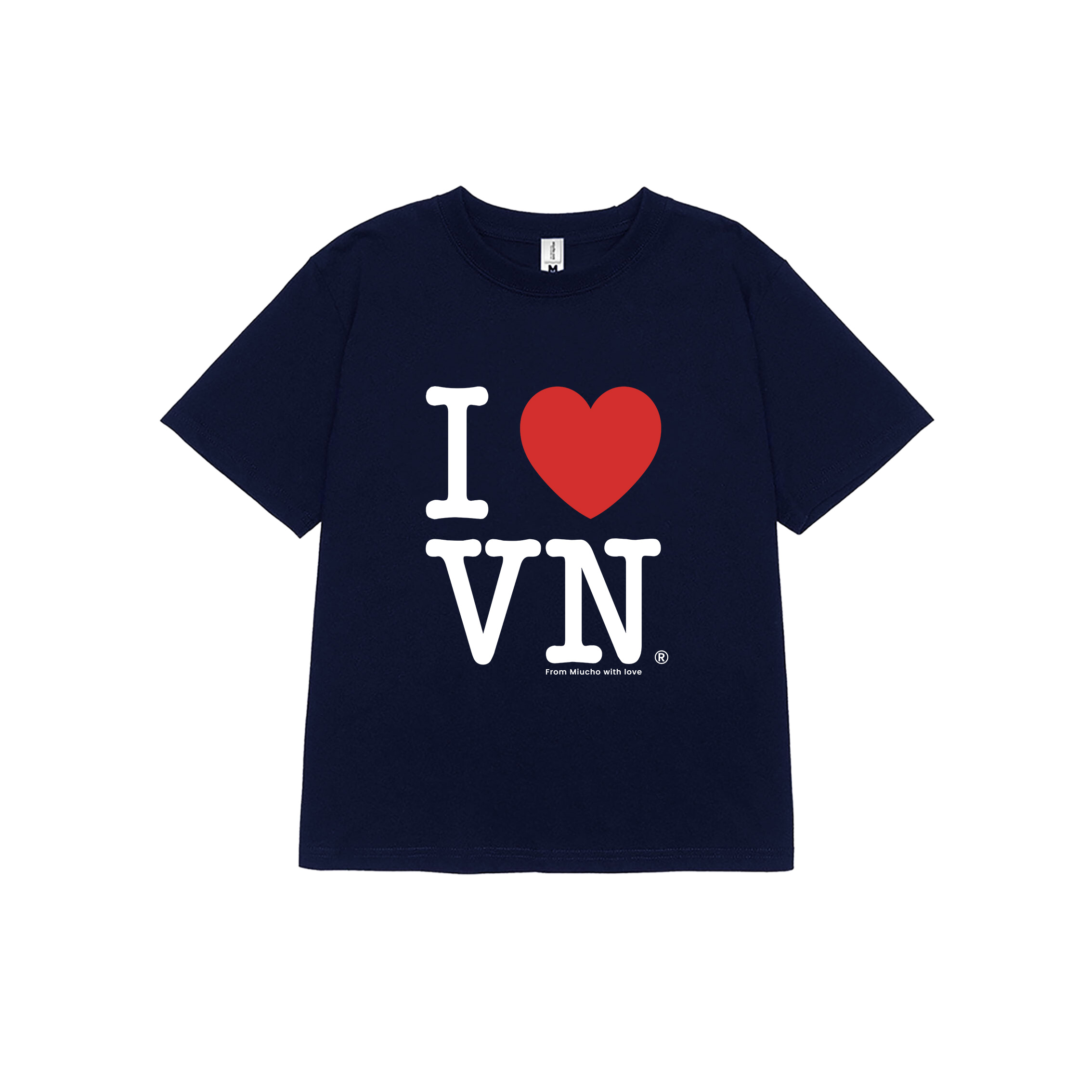 Áo thun baby tee I love VietNam form ôm xinh xắn ABD1220 Miucho tay ngắn Cổ tròn hotrend in artwork_thumbnail_15