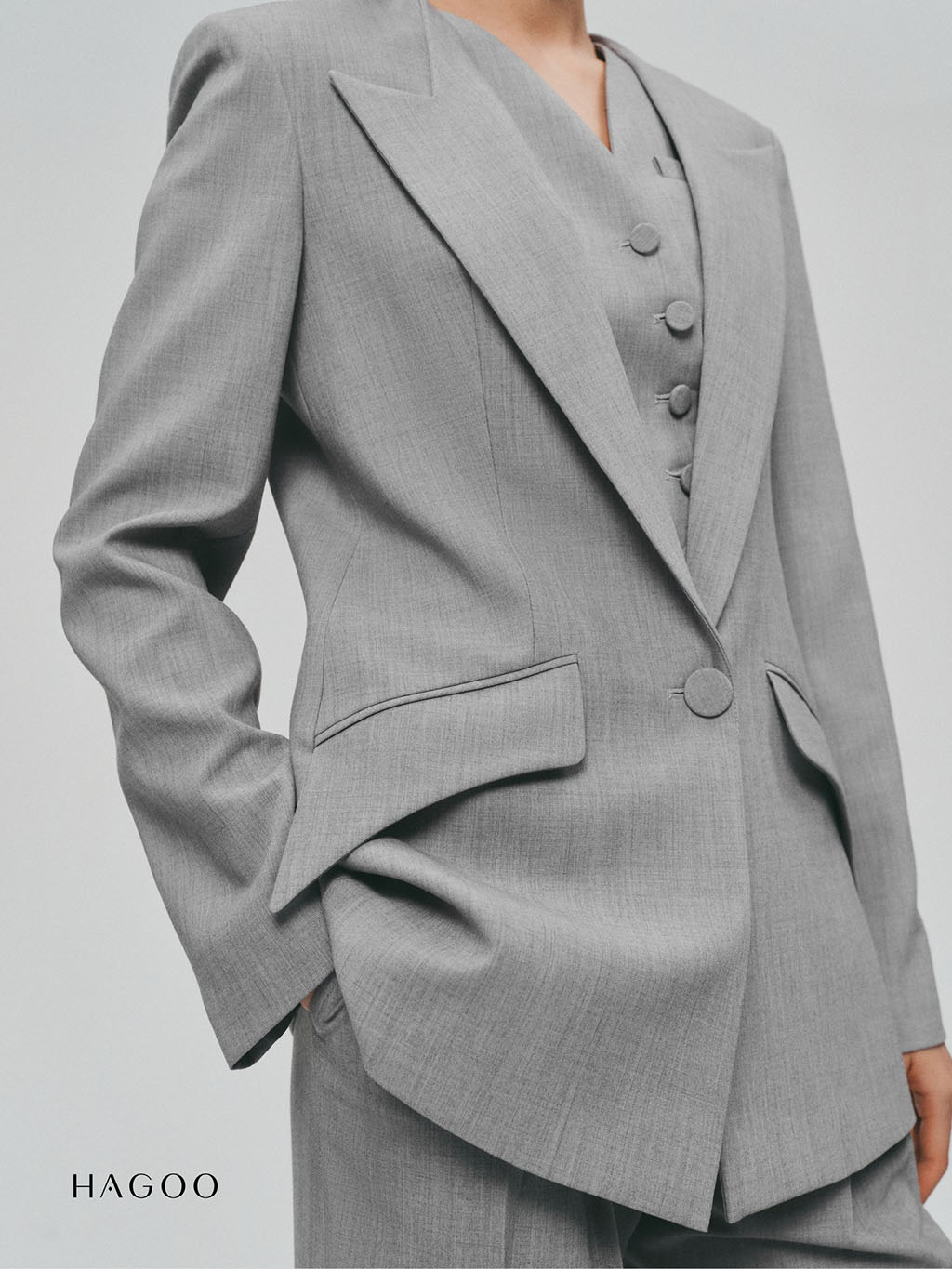 Blazer ve vếch nắp túi chéo HAGOO_thumbnail_2