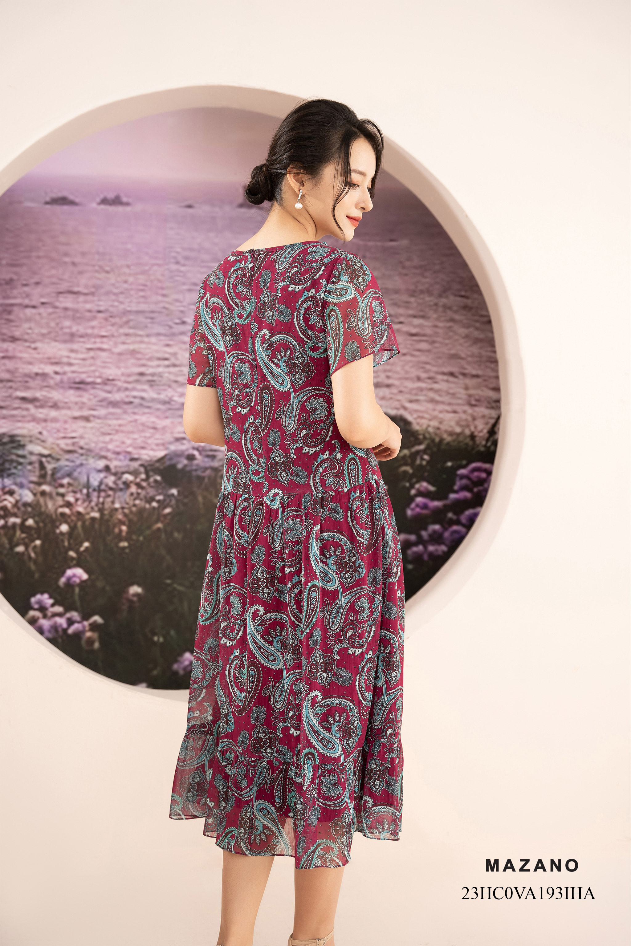 Đầm suông can bèo trang trí tết dây cổ_thumbnail_2