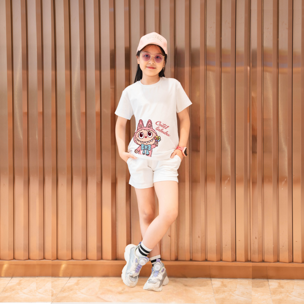Bộ quần áo bé gái in hình 'Cute Labubu' - Loza Kids SB115_thumbnail_3
