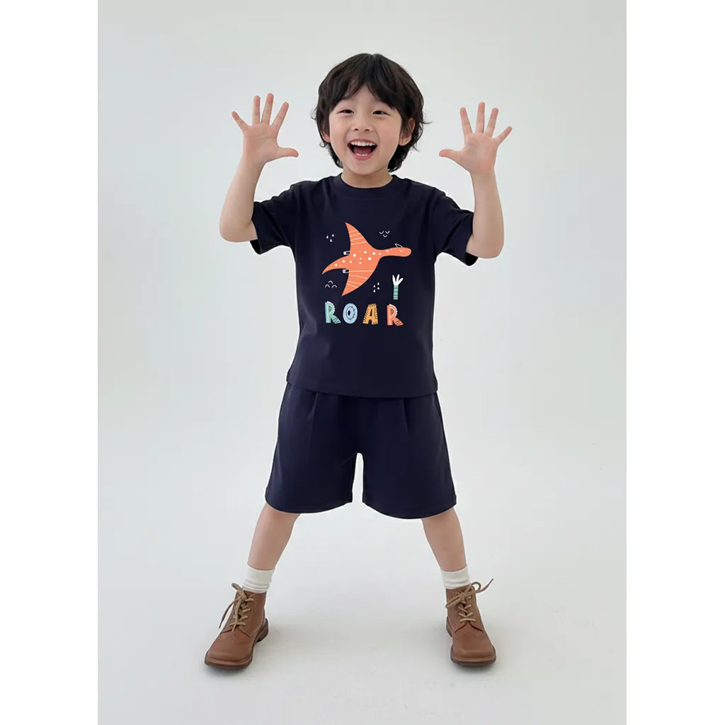 Áo thun bé trai bé gái ROAR Kado 3224 form rộng_thumbnail_4