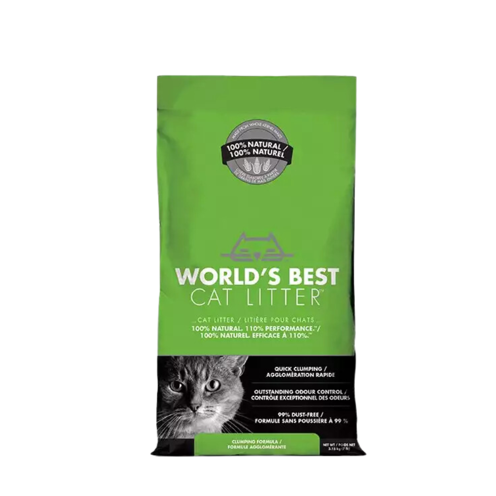 Cát vệ sinh hữu cơ World’s Best Cat Litter Original Clumping xả bồn cầu - Túi 3.18kg