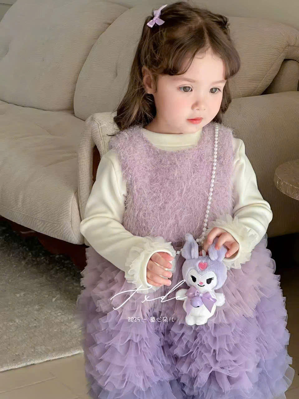 (V50) Set váy tím TXDE  có lót hàng dày_thumbnail_0