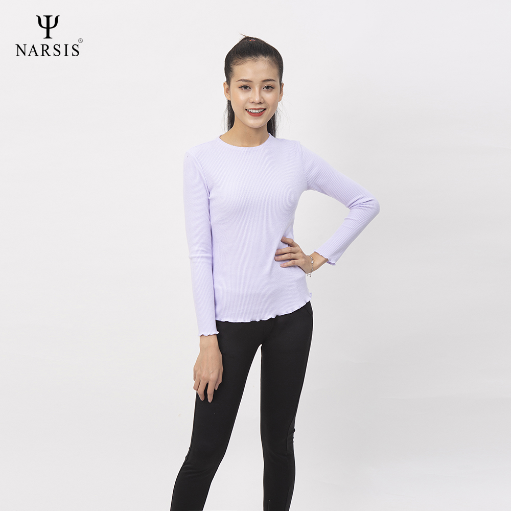 ÁO THU ĐÔNG NỮ L0077 NARSIS VẢI LEN COTTON ẤM ÁP, THOÁNG MÁT, GIỮ ẤM TỐT, MỀM MẠI_thumbnail_0