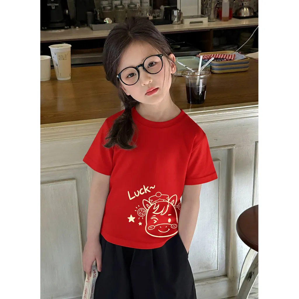 Áo thun bé gái Kado vải cotton thoáng mát hình ngựa hoạt hình đáng yêu 2954_thumbnail_5