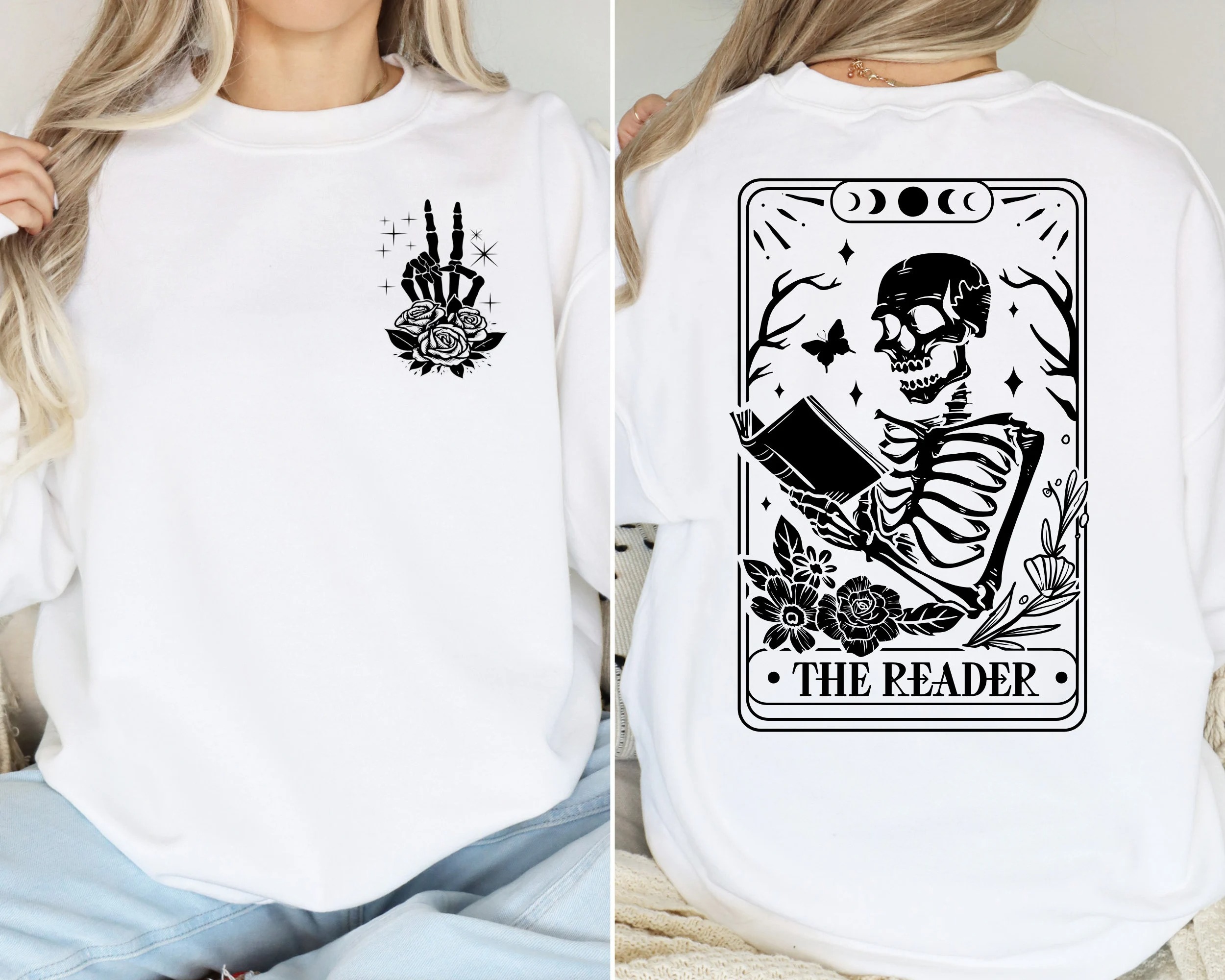 Tarot Reader Bookish Sweatshirt • Mystic Reading Vibes