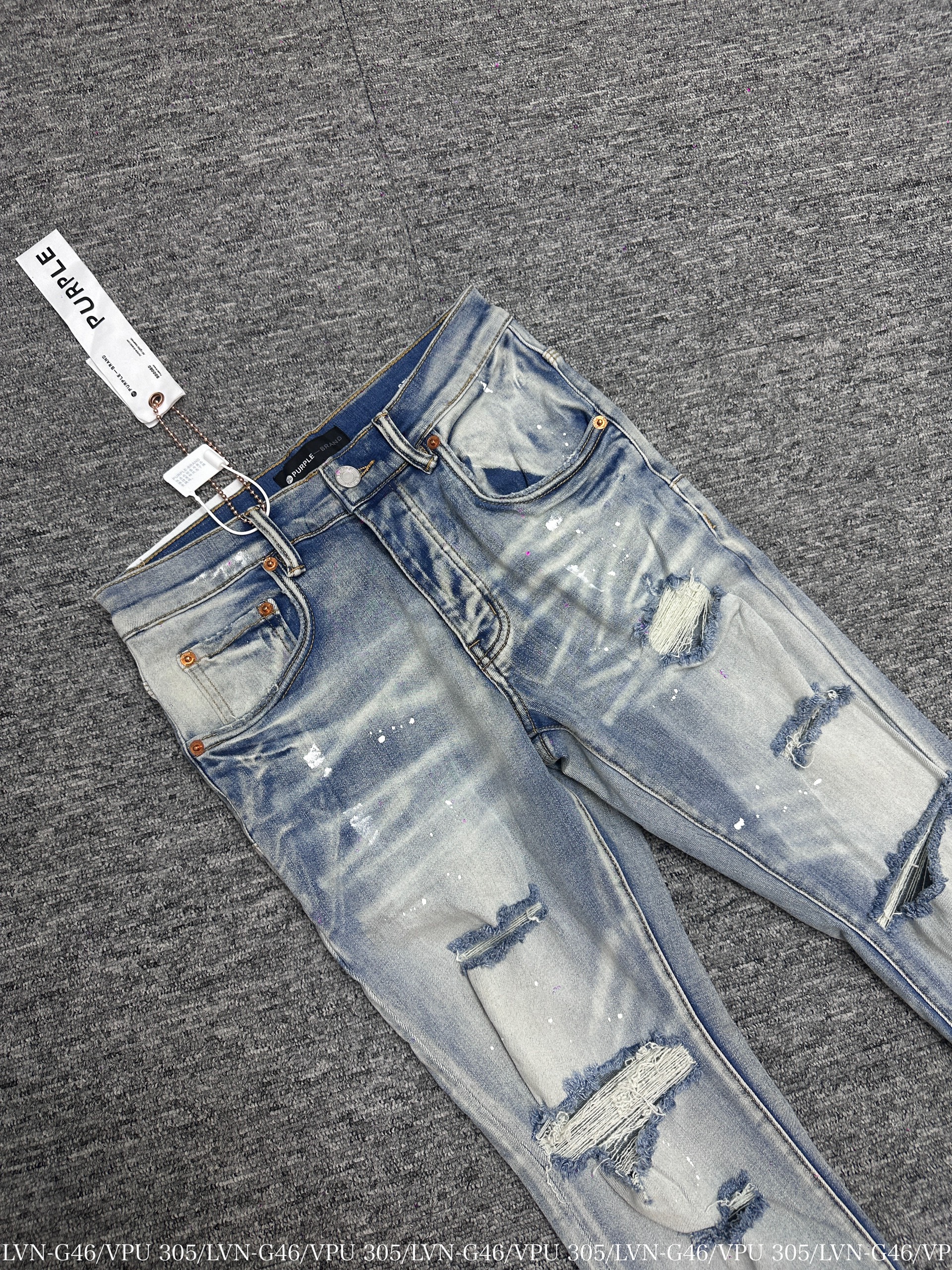 QUẦN JEANS PURPLE 305 XANH NHẠT RÁCH_thumbnail_2