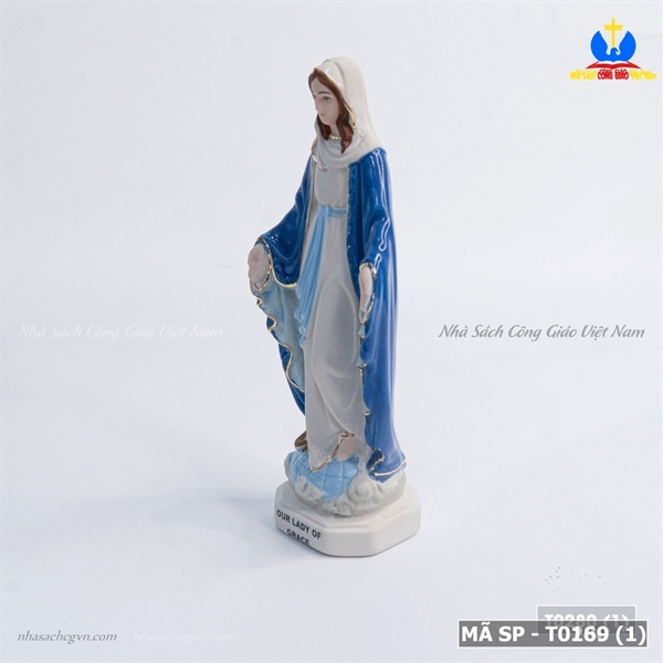 Tượng sứ Đức Mẹ Ban ơn 13cm_thumbnail_1