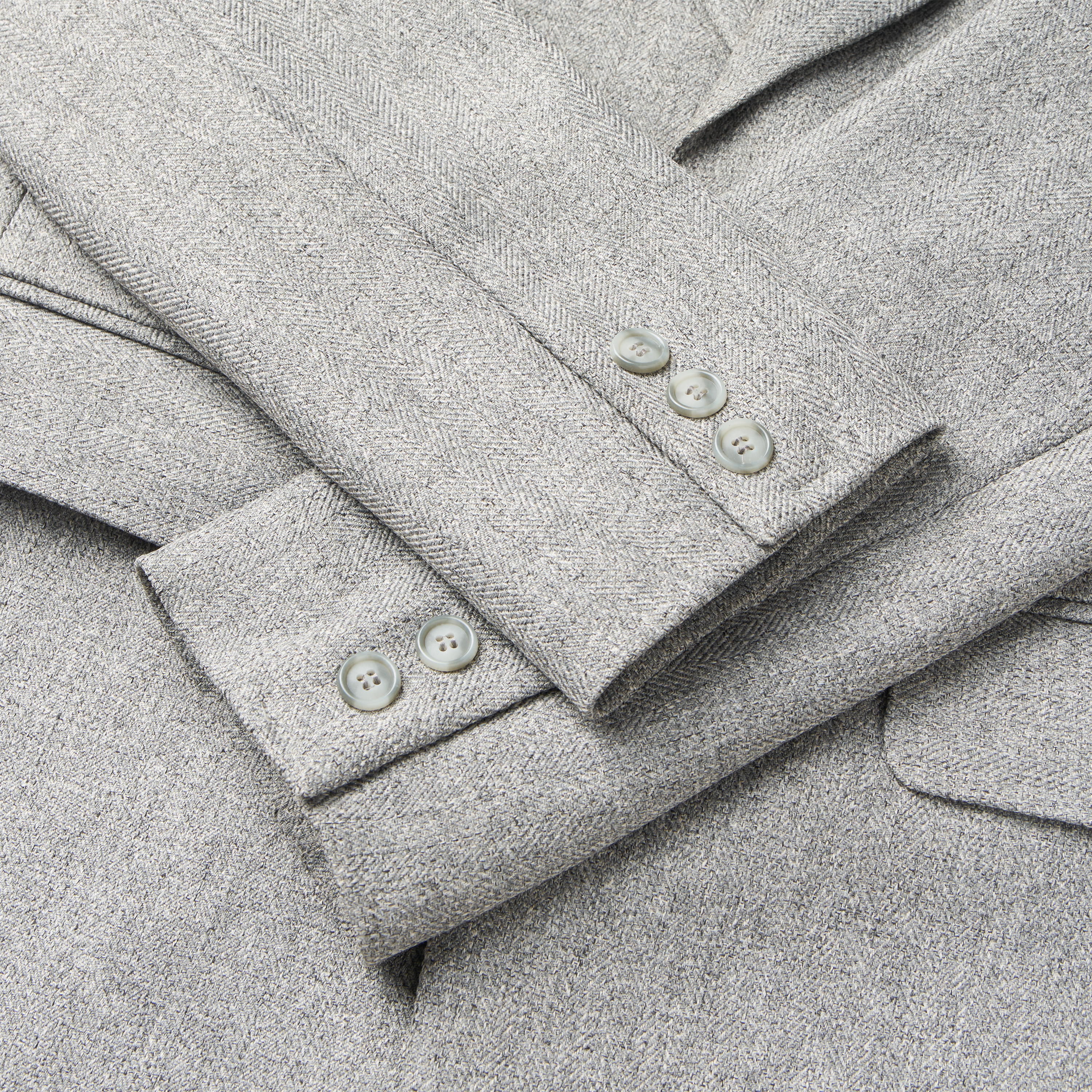 HERRINGBONE SINGLE BREASTED JACKET_thumbnail_3