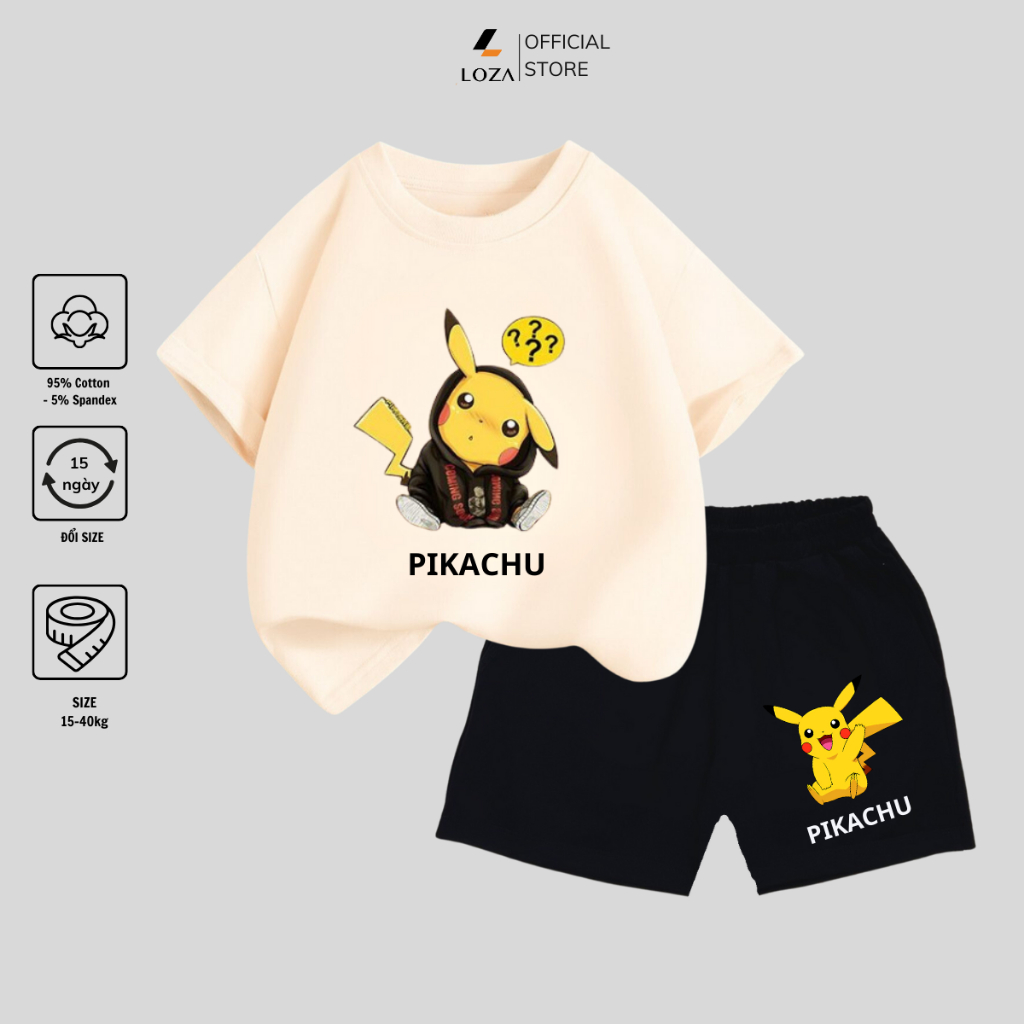 Bộ đồ bé trai in hình 'Pokemon' - Loza Kids SB108_thumbnail_1
