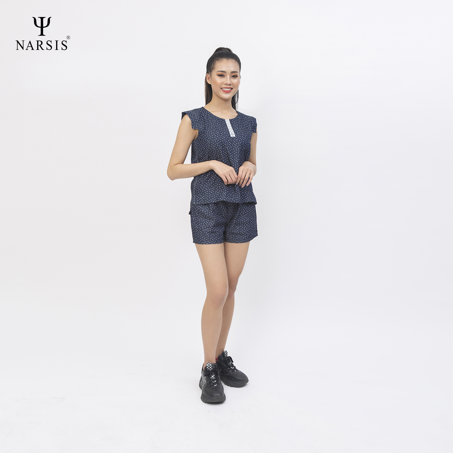 BỘ HÈ NỮ M8008 NARSIS CHẤT LIỆU JEAN BỀN BỈ, CÁ TÍNH, TRẺ TRUNG, THỜI TRANG, TRẺ TRUNG, THỜI TRANG_thumbnail_1