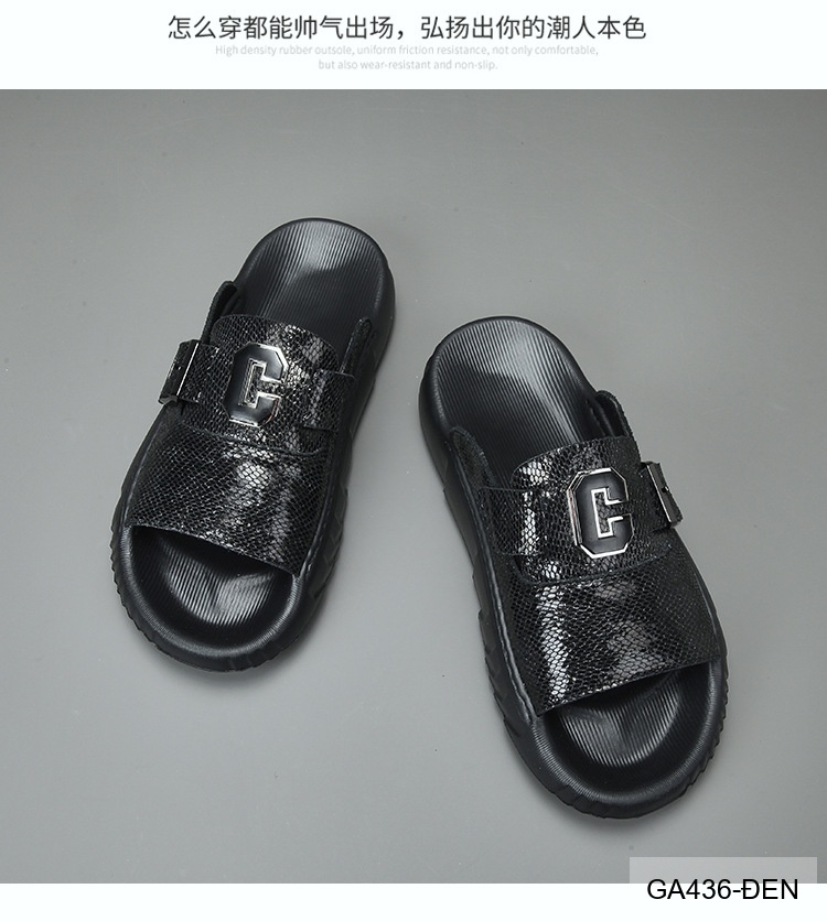 GA436 - Dép xỏ ngón nam thời trang da bò họa tiết rắn đế cao su êm chân_thumbnail_13