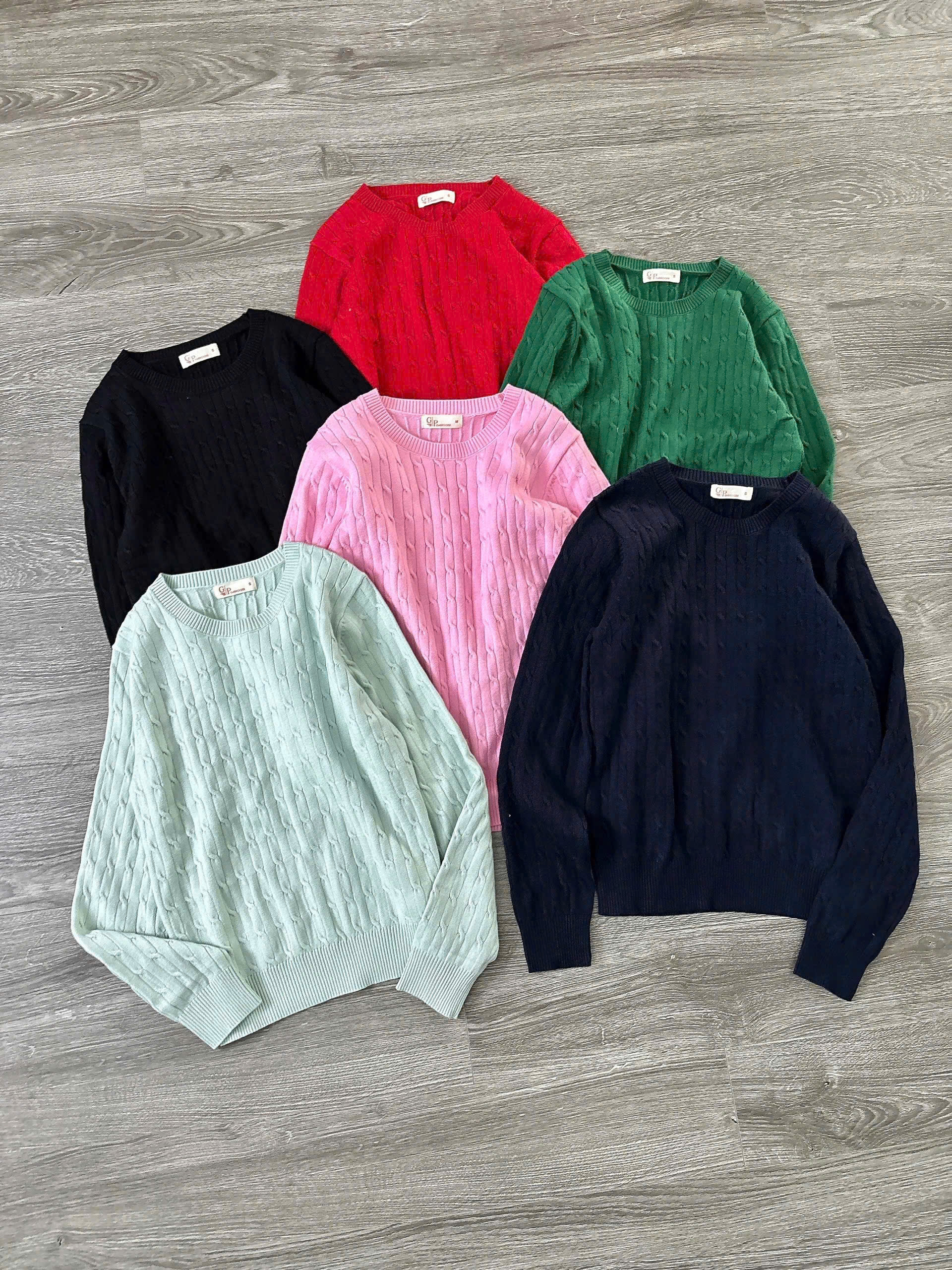 A768 ÁO DỆT KIM TAY DÀI 6 MÀU