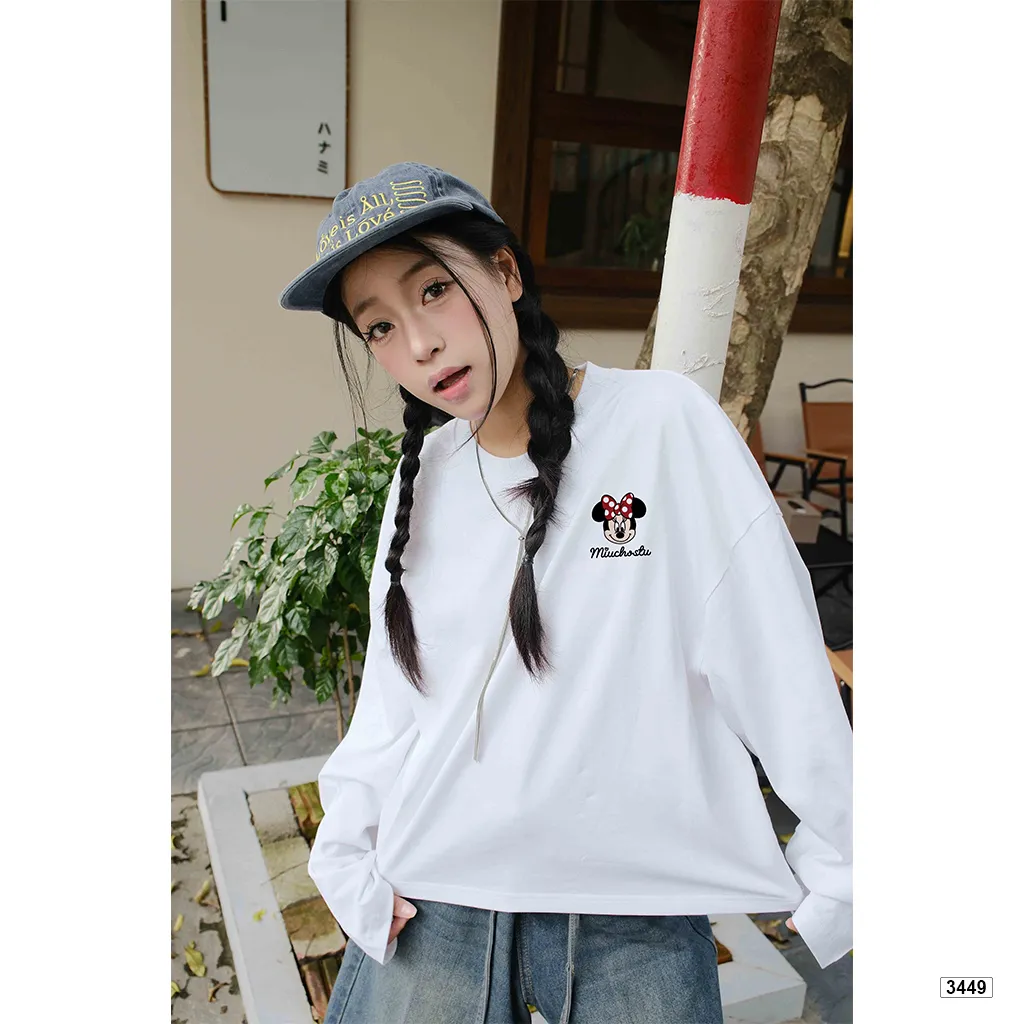 Áo thun boxy tay dài Kitty siêu yêu Miucho 3449_thumbnail_5