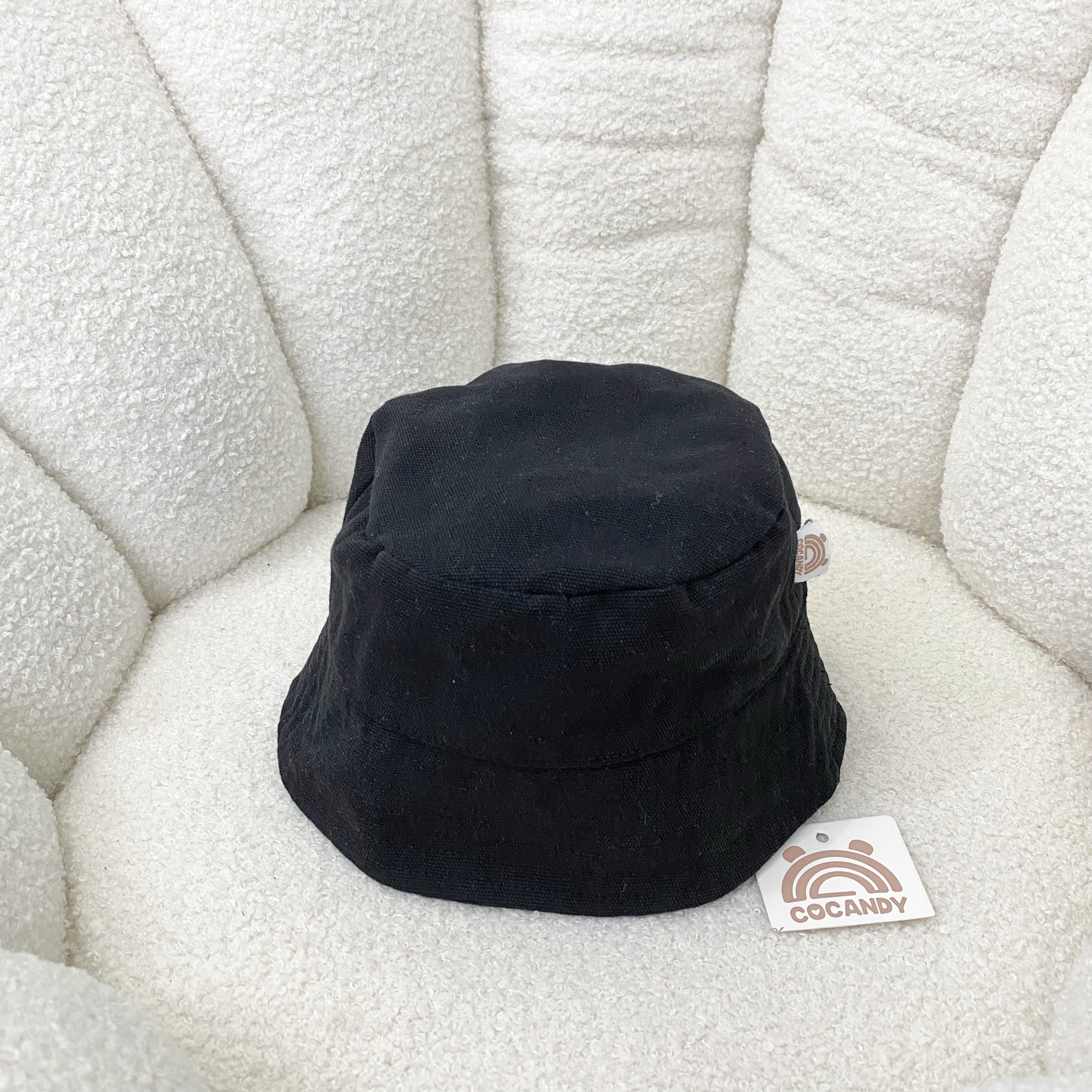 Mũ bucket ĐEN 2 mặt