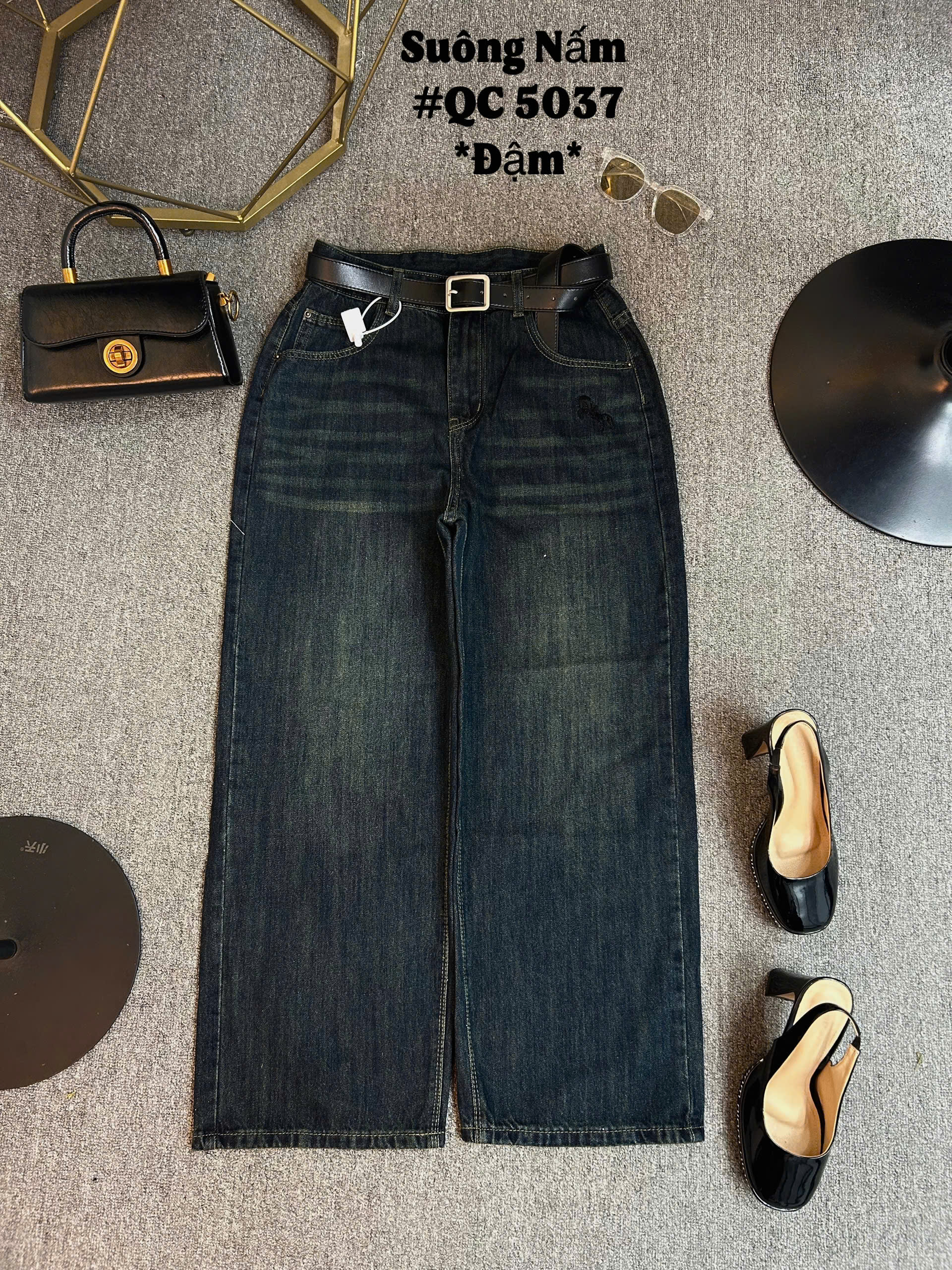 BIGSIZE- Quần jean suông thêu ngựa T- QJ5037_thumbnail_12