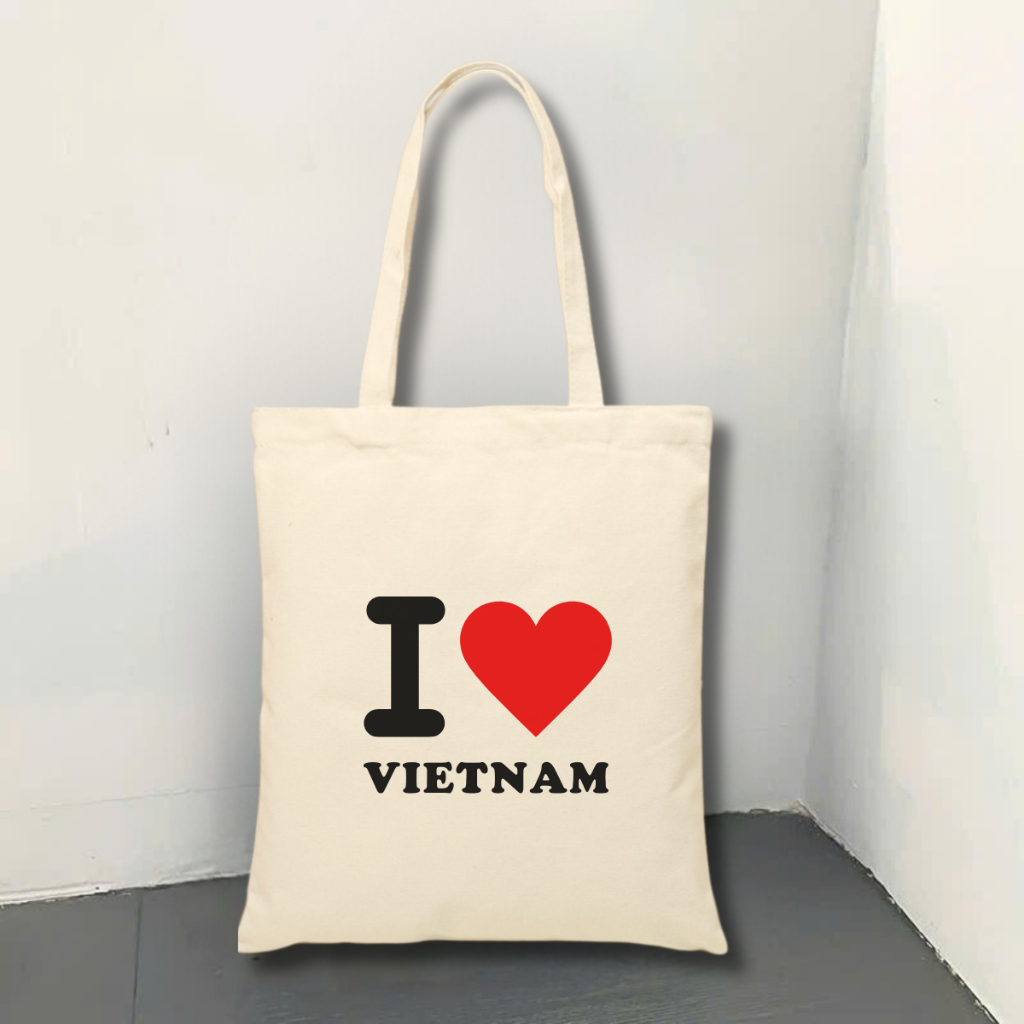 Túi tote vải canvas BST Tôi yêu Việt Nam có khoá kéo và ngăn phụ đi học, đi chơi - 𝐖𝐞 𝐓𝐞𝐞 TOTE10_thumbnail_6